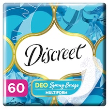 Discreet Légáteresztő Multiform Spring Breeze Tisztasági Betétek x60