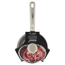 Go Cook 14 cm-es mély rozsdamentes acél serpenyő