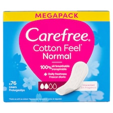 Carefree Cotton Feel Normal illatanyagmentes tisztasági betét 76 db