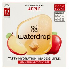 Waterdrop pezsgőkocka frissítő ital készítéséhez alma gyümölcsporral 12 x 2,1 g (25,2 g)