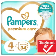 Pampers Premium Care Pelenka, Méret: 4, 34 db, 9kg-14kg