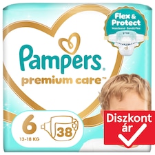 Pampers Premium Care Pelenka, Méret: 6, 38 db, 13kg-18kg