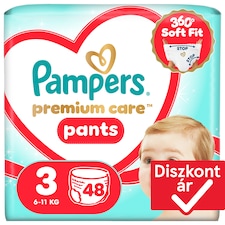 Pampers Premium Care Bugyipelenka, Méret: 3, 48 db Pelenka, 6kg-11kg