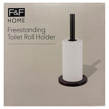F&F Home Black WC-papír tartó 15 cm x 35 cm