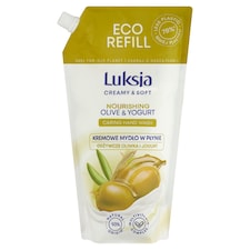 Luksja Creamy & Soft folyékony szappan utántöltő tápláló olívával és joghurttal 900 ml