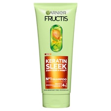 Garnier Fructis Keratin Sleek sampon száraz, szöszösödő hajra 200 ml
