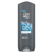 Dove Men+Care Hydrating Clean Comfort tusfürdő testre, arcra, hajra 250 ml