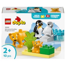 LEGO DUPLO 10442 Állatcsaládok a vadvilágban: Pingvinek és oroszlánok