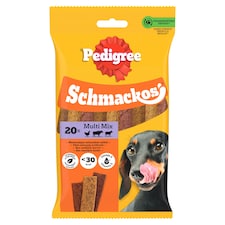 Pedigree Schmackos Multi Mix kiegészítő állateledel felnőtt kutyák számára 20 db 144 g