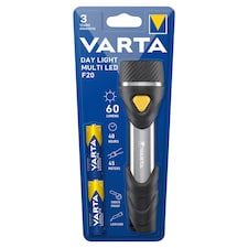 Varta Day Light Multi LED F20 LED-es zseblámpa + Longlife Power AA LR6 1,5 V elem 2 db