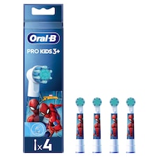 Oral-B Pro Kids Fogkefefej Pókember Figurákkal, 4 db