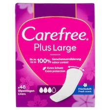 Carefree Plus Large tisztasági betét friss illattal 48 db