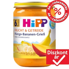 HiPP bio mangós-bananos gríz bébidesszert 6 hónapos kortól 90 g