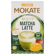 Mokate Mango Matcha Latte tej és zöldtea alapú instant italpor, mangó ízesítéssel 6 x 14 g (84 g)