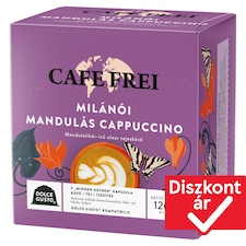 Cafe Frei Milánói Mandulás Cappuccino keserűmandula-likőrízű kapszula 9 x 14 g (126 g)