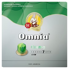 Douwe Egberts Omnia Crema őrölt-pörkölt kávé kapszulában 20 db 104 g