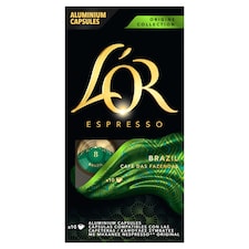 L'OR Espresso Brazil őrölt-pörkölt kávé kapszulában 10 db 52 g