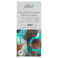 Finest Lungo csokoládé-kókusz ízű őrölt, pörkölt kávé kapszulákban 10 db 54 g