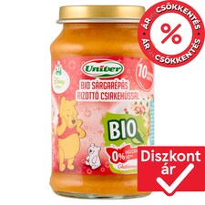 Univer Disney Baby bio sárgarépás rizottó csirkehússal bébiétel 10 hónapos kortól 220 g