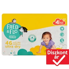 Fred & Flo Ultra Dry 4+ Maxi 9-16 kg pelenka 46 db