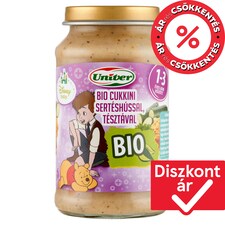 Univer bio cukkini sertéshússal tésztával bébiétel 12 hónapos kortól 220 g