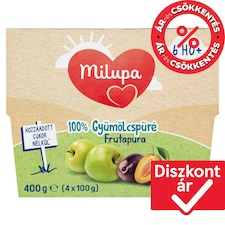 Milupa Frutapura alma-szilva 100% gyümölcspüré 6 hó+ 4 x 100 g (400 g)