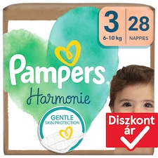 Pampers Harmonie Baby Pelenka, Méret: 3, 28 db Pelenka, 6kg-10kg