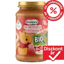 Univer bio lencsefőzelék sertéshússal bébiétel, 10 hónapos kortól 220 g