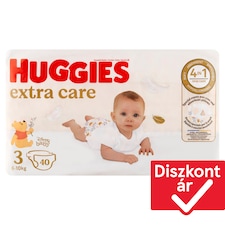 Huggies Extra Care 3, 6-10 kg, nadrágpelenka 40 db