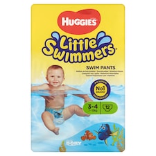 Huggies Little Swimmers 3-4, 7-15 kg, úszópelenka 12 db
