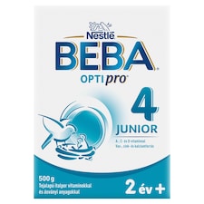 Beba Optipro 4 Junior tejalapú italpor vitaminokkal és ásványi anyagokkal 2 év+ 500 g