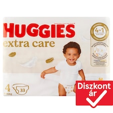 Huggies Extra Care 4, 8-16 kg, nadrágpelenka 33 db