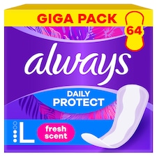 Always Daily Protect Extra Long Friss Illattal Tisztasági Betét 64 Darabos Kiszerelés