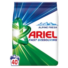 Ariel Alpine Fresh Mosópor, 2.2 kg, 40 Mosáshoz