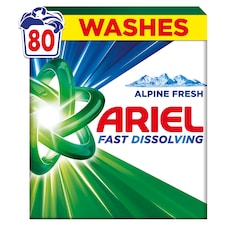 Ariel Alpine Fresh Mosópor, 4.4 kg, 80 Mosáshoz