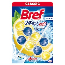 Bref Power Active Lemon WC frissítő 2 x 50 g