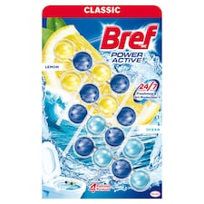 Bref Power Active Lemon/Ocean WC frissítő 4 x 50 g