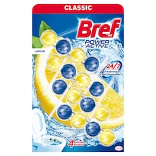 Bref Power Active Lemon WC frissítő 4 x 50 g