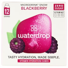 Waterdrop áfonya-szeder-alma ízű pezsgőkocka ital készítéséhez 12 x 2,0 g (24,0 g)