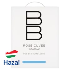BB Dunántúli Rosé Cuvée száraz rosébor 11,5% 3 l
