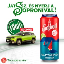 Soproni Balatoni Nyár görögdinnye-lime ízű alkoholmentes sörital 0,0% 500 ml