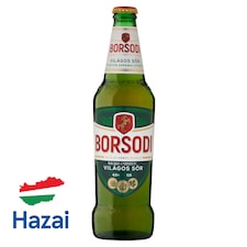 Borsodi világos sör 4,5% 0,5 l