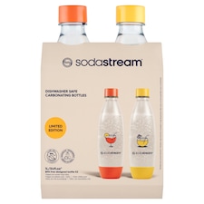 Sodastream koktél mintás mosogatógépben mosható műanyag szénsavasító palack 2 x 1 l