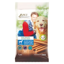 Pet Specialist Maxi fogtisztító rúd nagy méretű, felnőtt kutyák számára 7 db 270 g