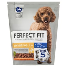 Perfect Fit Sensitive 1+ pulykában gazdag teljes értékű száraz eledel felnőtt kutyák számára 1,4 kg