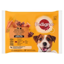 Pedigree Vegyes Válogatás teljes értékű nedves eledel felnőtt kutyák részére 4 x 100 g (400)