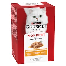 Purina Gourmet Mon Petit Intense teljes értékű állateledel felnőtt macskák számára 6 x 50 g (300 g)