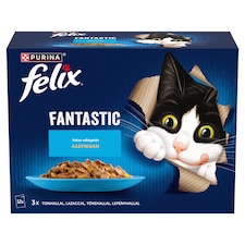 Purina Felix Fantastic halas válogatás aszpikban nedves macskaeledel 12 x 85 g (1,02 kg)