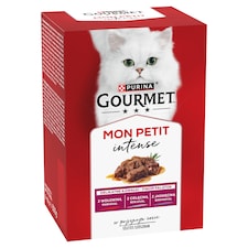 Purina Gourmet Mon Petit Intense teljes értékű állateledel felnőtt macskák számára 6 x 50 g (300 g)