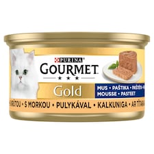 Purina Gourmet Gold pulykával pástétom nedves macskaeledel 85 g